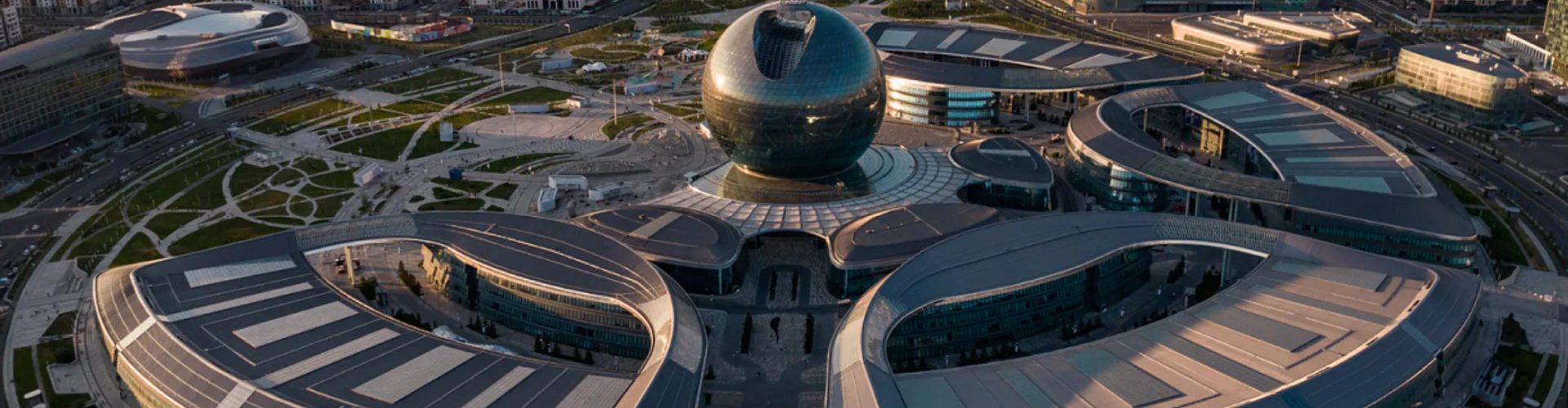 Astana Airport Runway Sunset