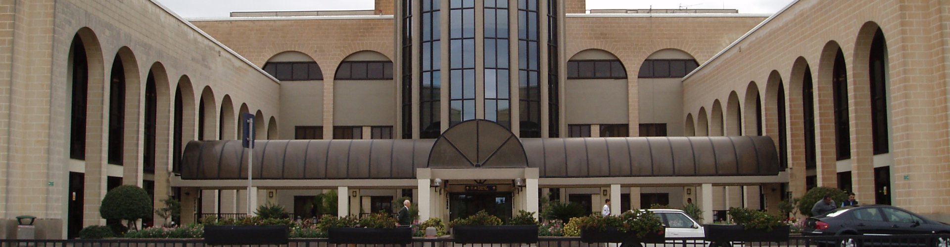 Sunset over Malta Intl Airport runway