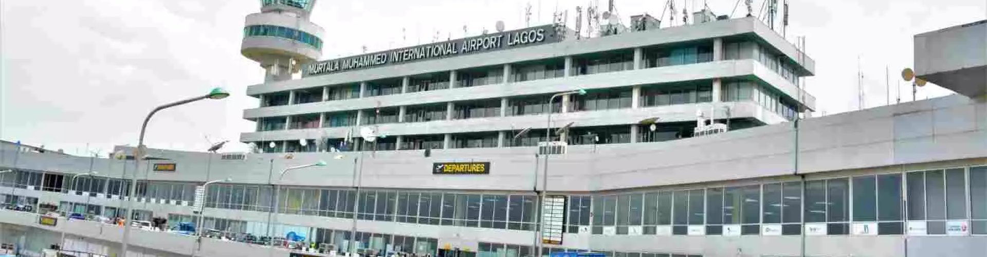 Runway view sunset at Murtala Muhammed Airport