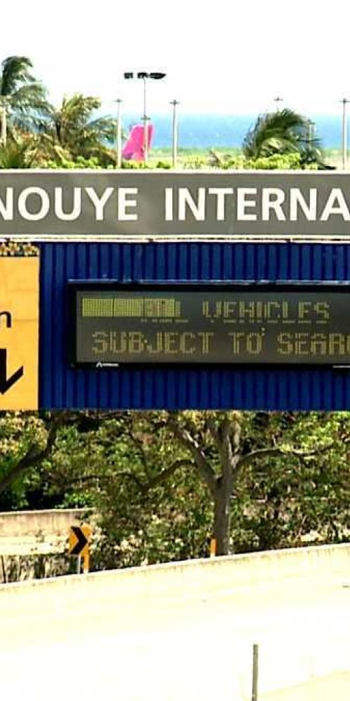 Daniel K. Inouye Airport crowding forecast map