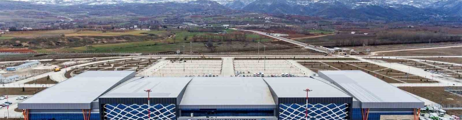 Runway-view sunset at Tokat Airport