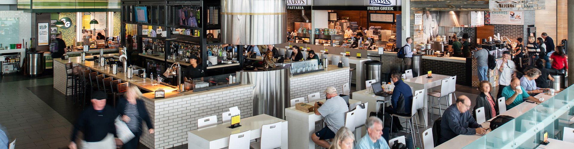 Runway-view sunset at Tampa Intl Airport, FL, US