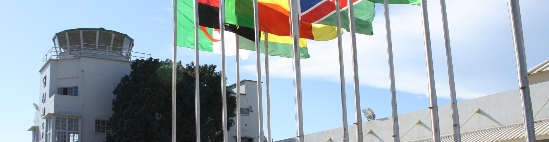 Runway view at sunset