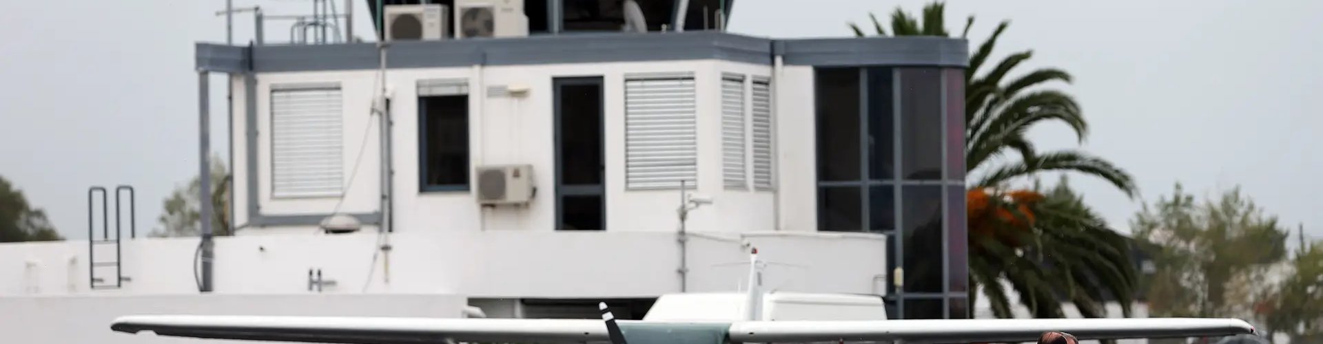 Runway-view sunset at Bragança Airport