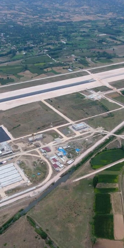 Quiet lounge corner at Tokat Airport