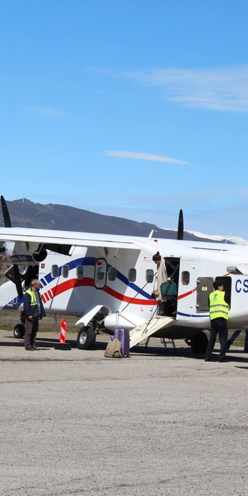 Lounge crowding at Bragança Airport, PT