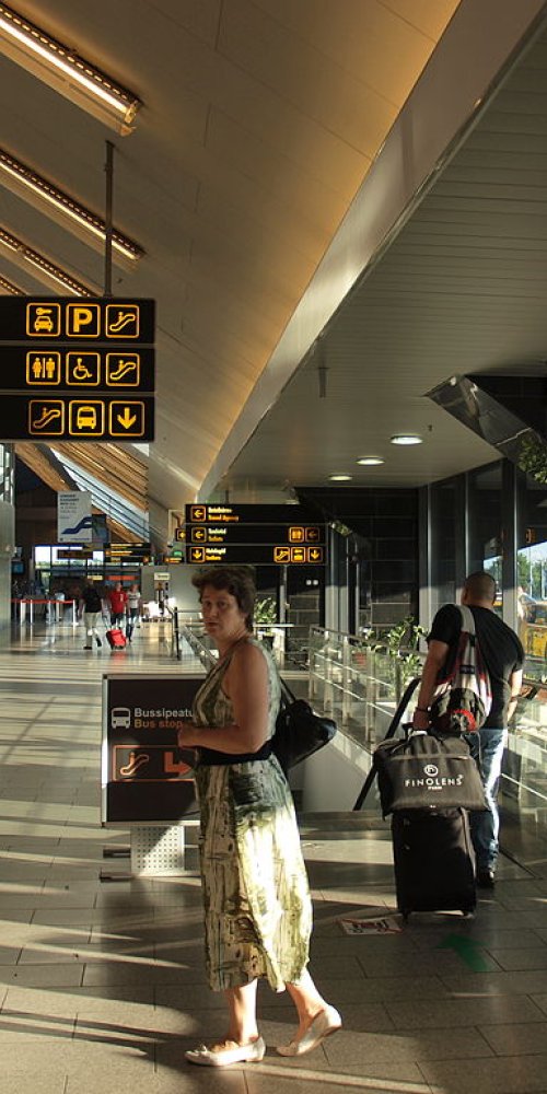 Lounge interior portrait at Lennart Meri Tallinn Airport, EE