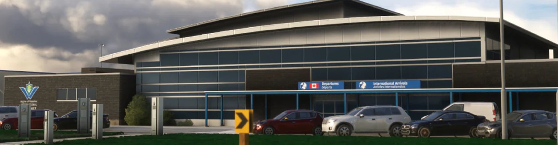 Runway-view sunset shot at Tallahassee Regional Airport