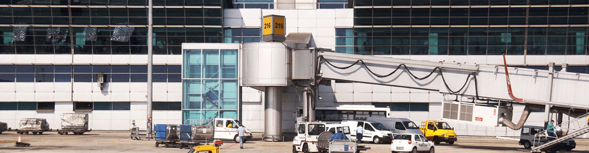 Sunset over Istanbul Airport runway