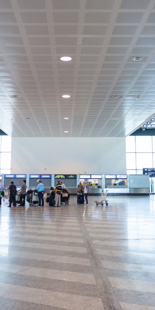 Malpensa Airport lounge interior