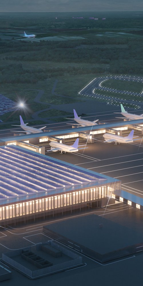 Quiet lounge seating at Luton Airport