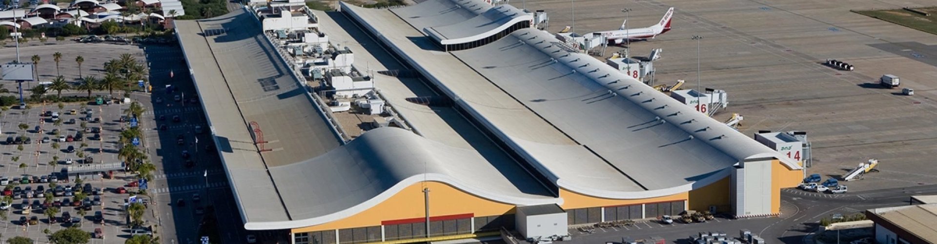 Runway-view sunset at Faro Airport