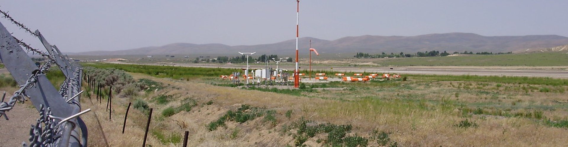 Runway-view sunset at Elko Regional Airport